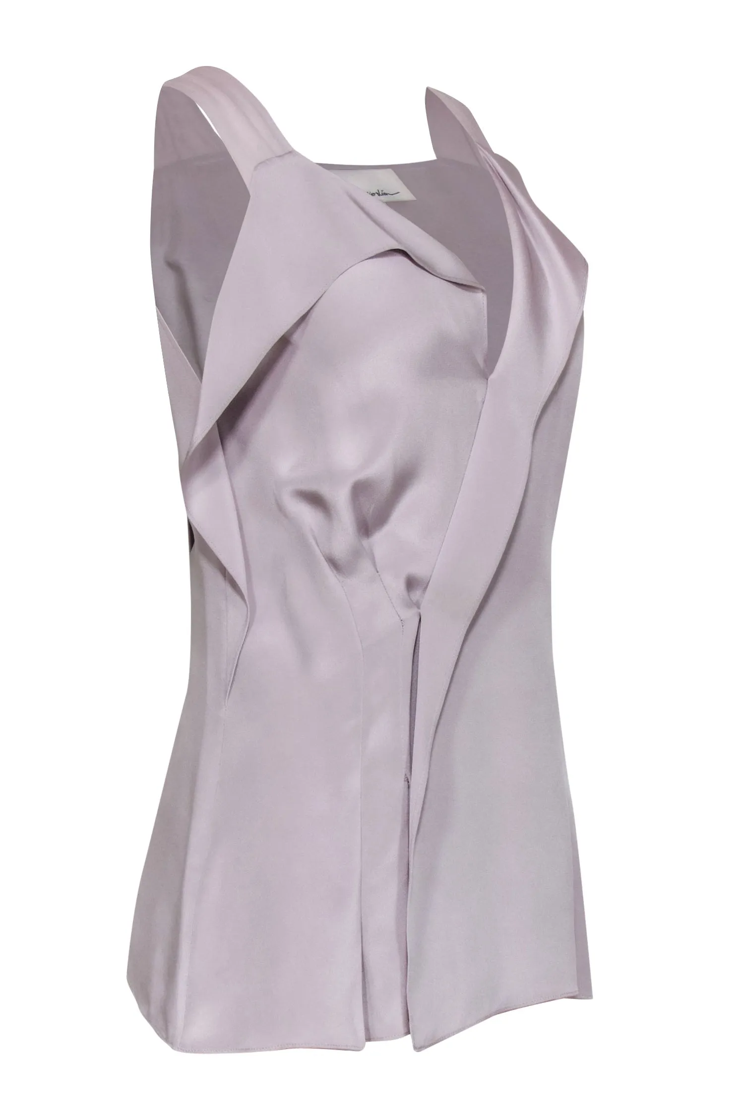 3.1 Phillip Lim - Lavender Silk Draped Blouse Sz 4