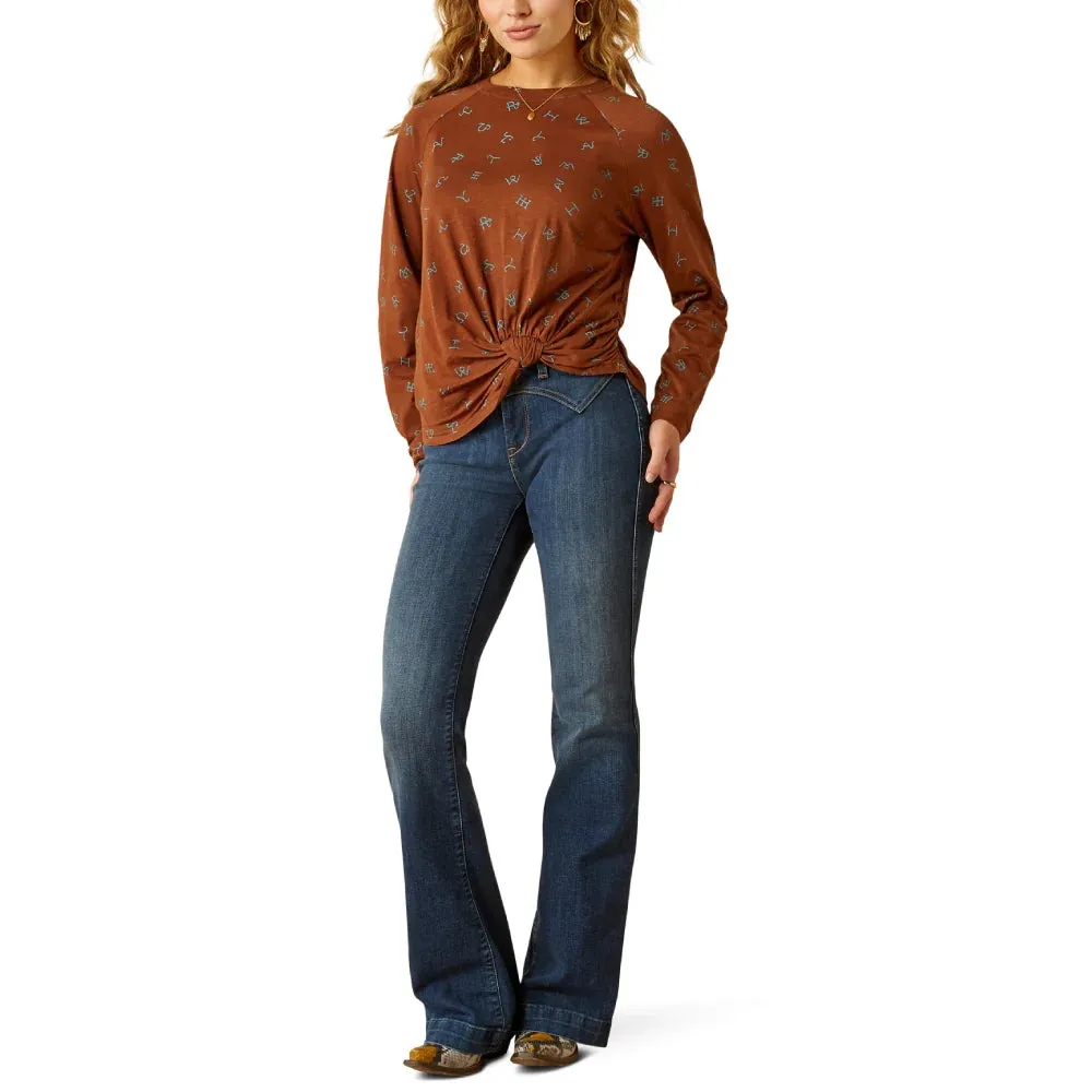 Ariat Women's Della Long Sleeve Twist Top