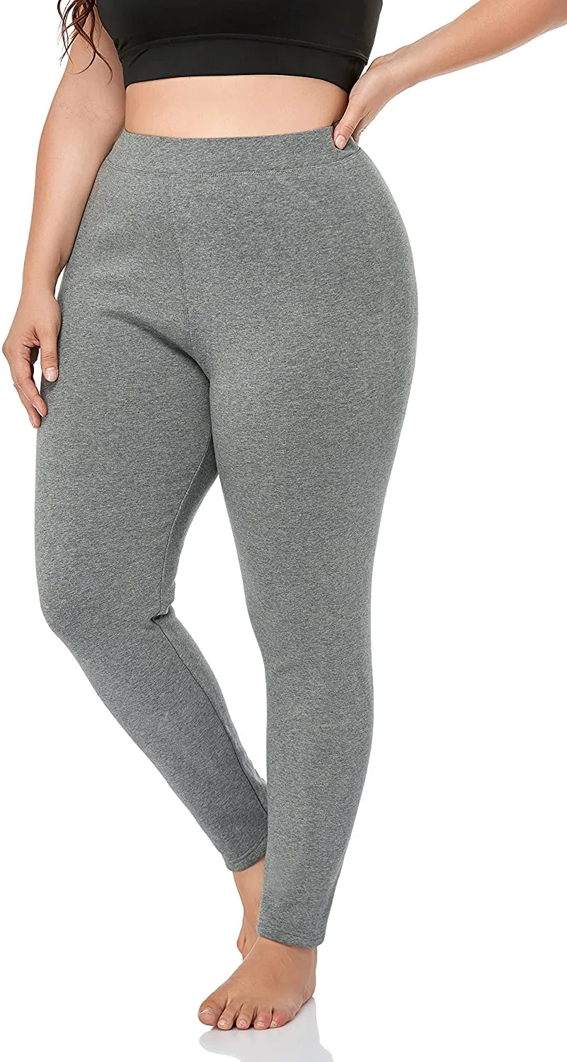 Basic Plus Size Fleece Lined Leggings