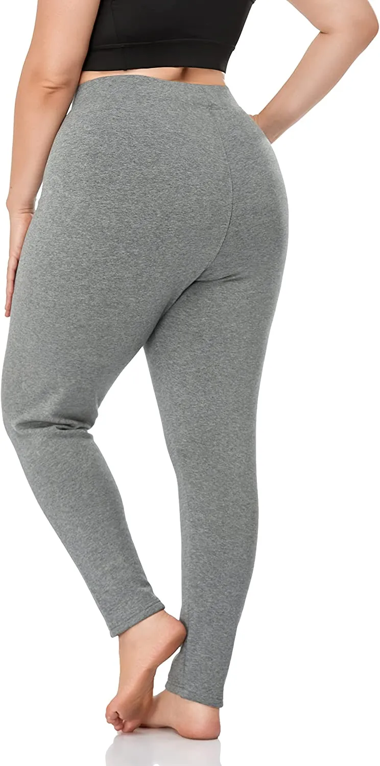 Basic Plus Size Fleece Lined Leggings