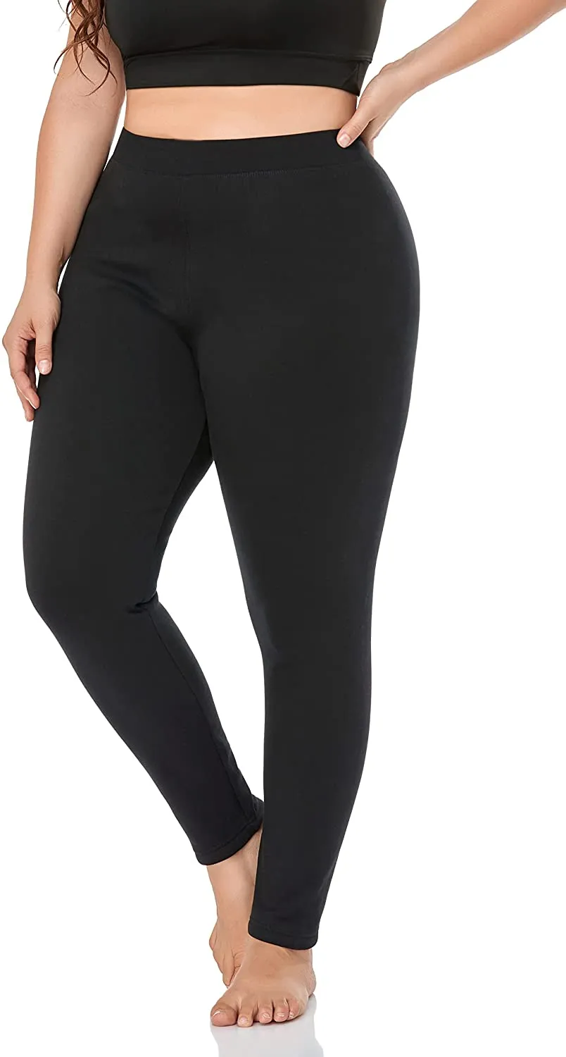 Basic Plus Size Fleece Lined Leggings