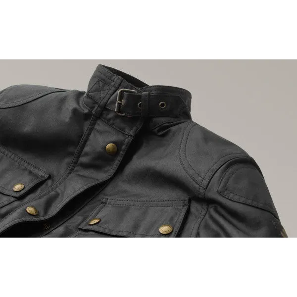 BELSTAFF WOMENS TRIALMASTER WAXED COTTON JACKET - BLACK