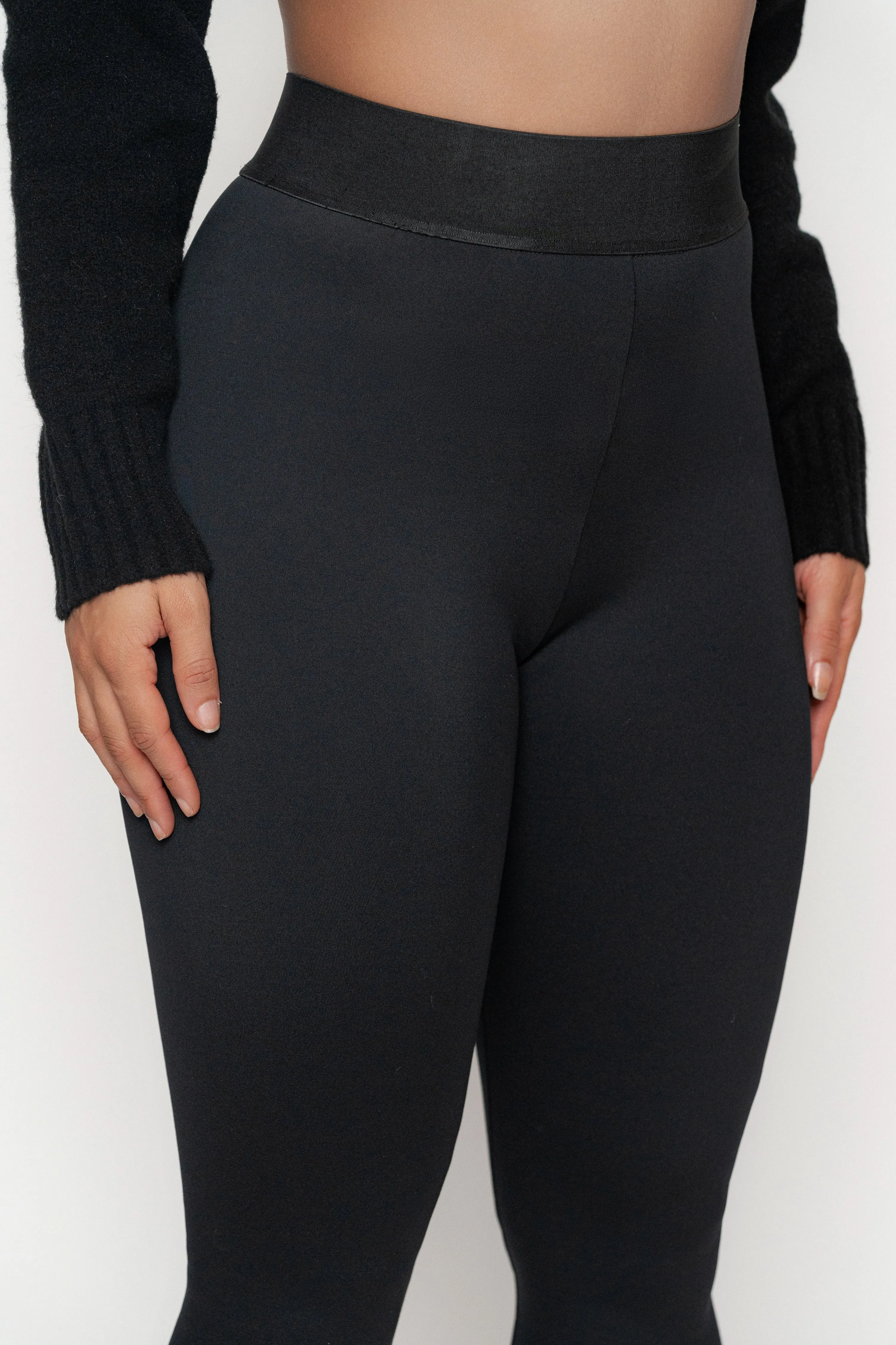 Black Essential High-Waist Leggings