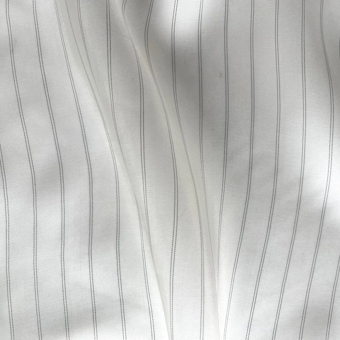 Black Pinstriped Rayon Bemberg Lining