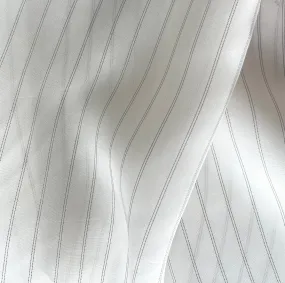 Black Pinstriped Rayon Bemberg Lining