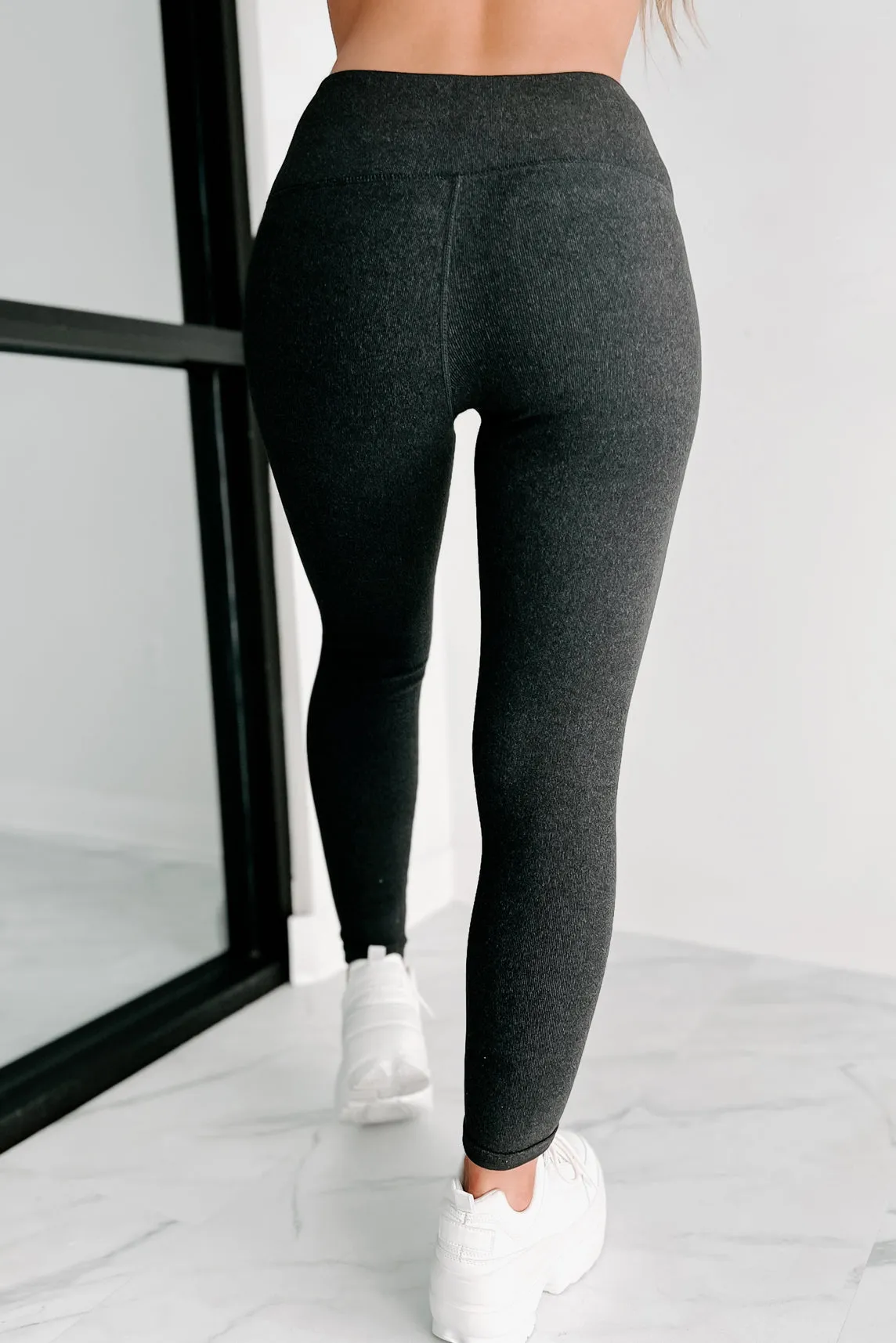 Doorbuster- Her Soft Side Brushed Fleece Leggings (Black)