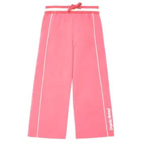 Emporio Armani Junior Jersey Modal Drawstring Trousers With Piping