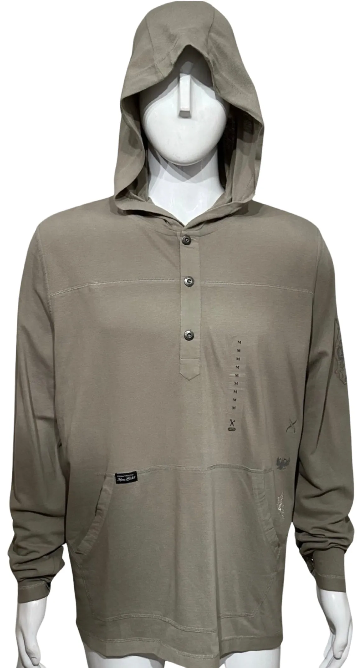 ^MARC ECKO^ ~CUT & SEW~ FANCY HOODED BUTTON UP SHIRT