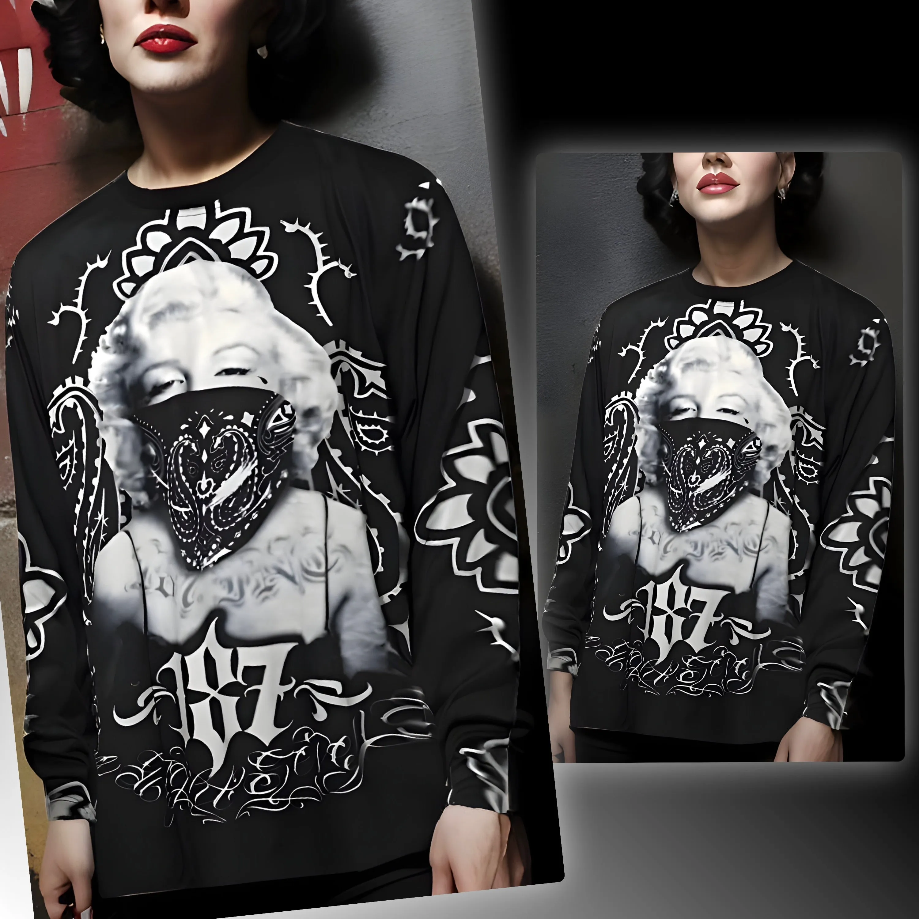 ^MARILYN MONROE 187^ LONG SLEEVE TEES