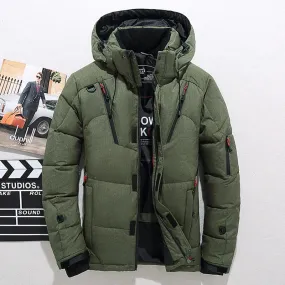 Men  Winter Coat HoodedMens Warm Parkas cho