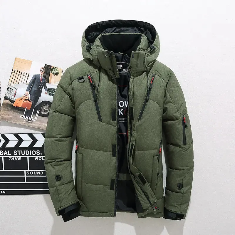 Men  Winter Coat HoodedMens Warm Parkas cho