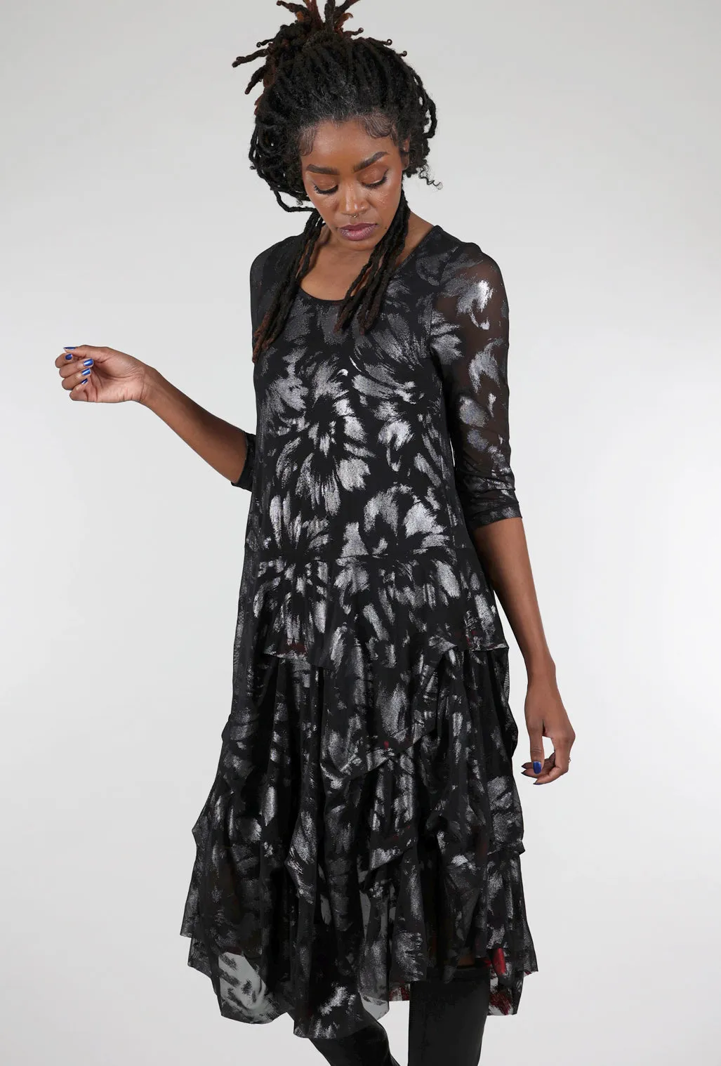 Miranda Dress, Black/Ice