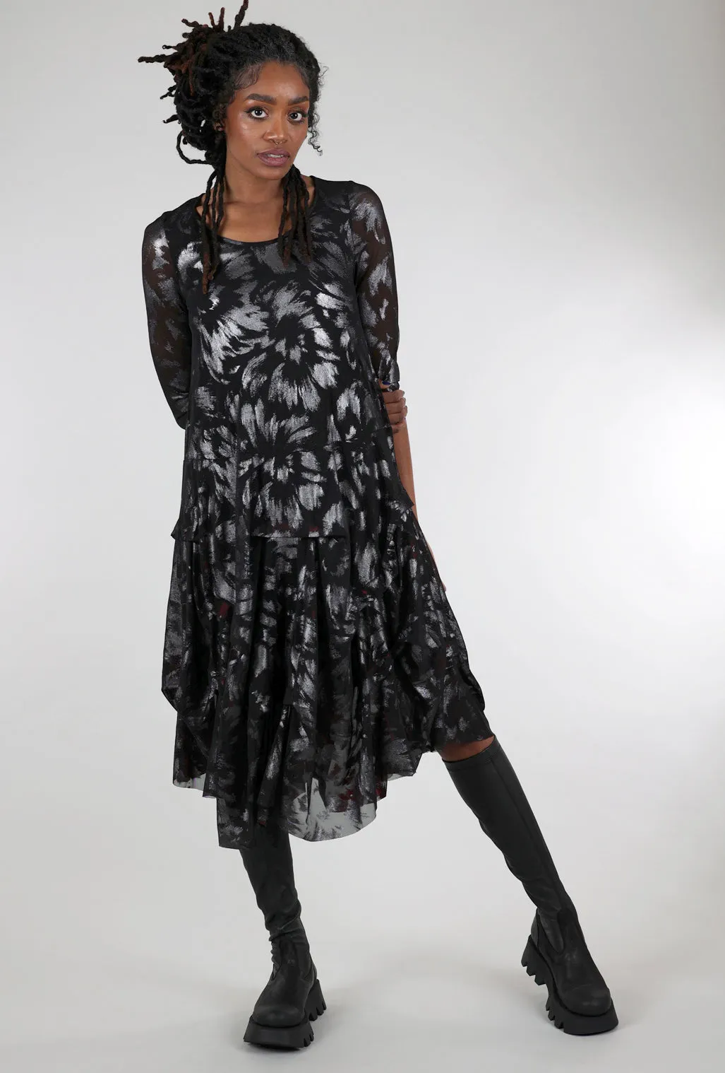 Miranda Dress, Black/Ice