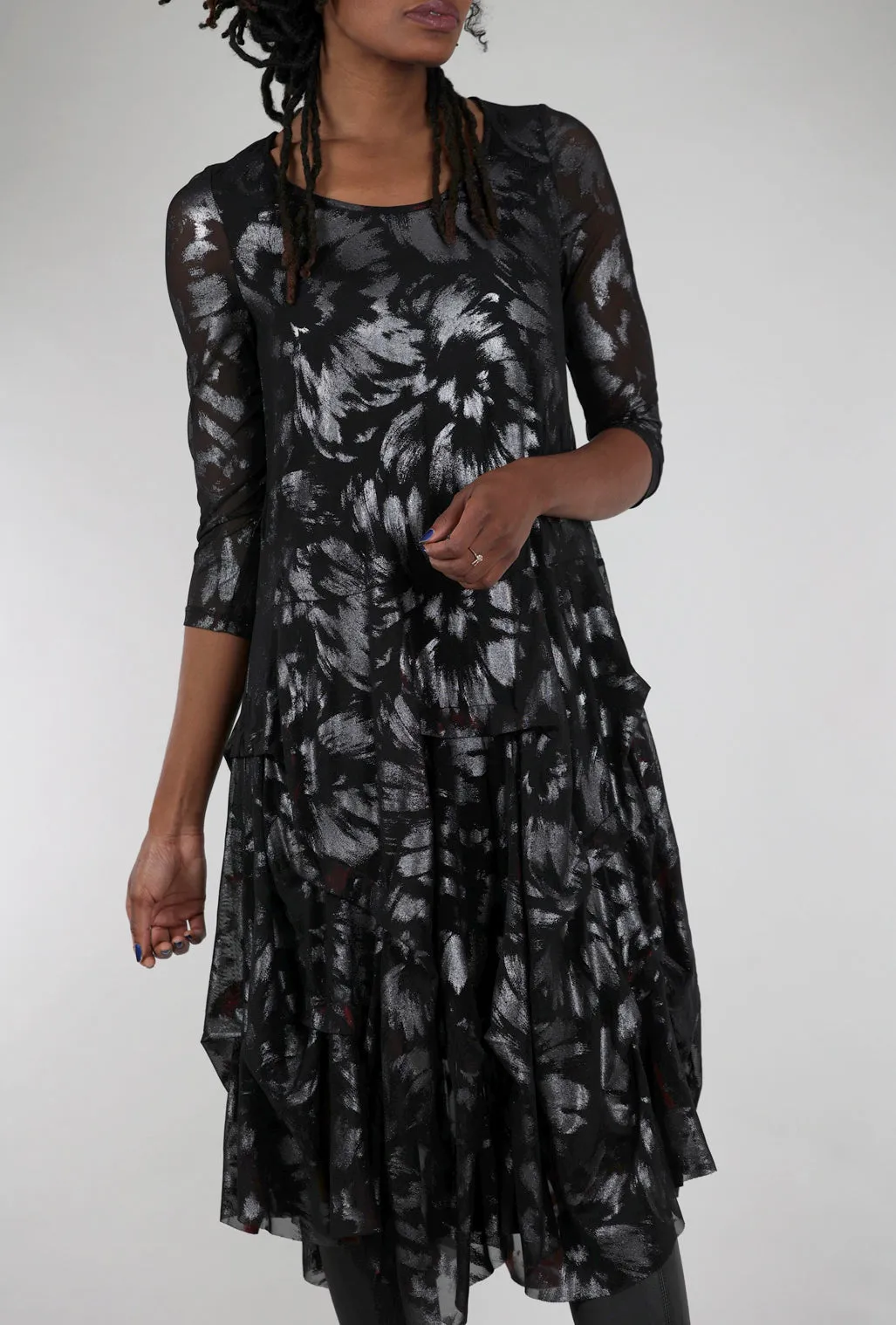 Miranda Dress, Black/Ice