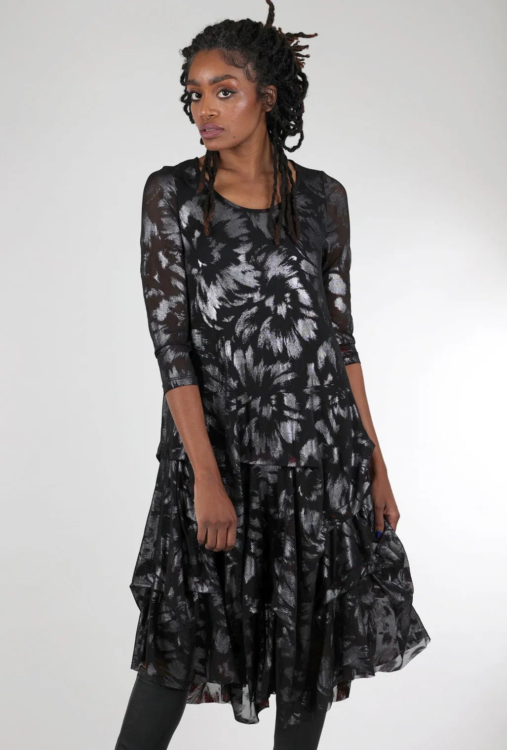 Miranda Dress, Black/Ice