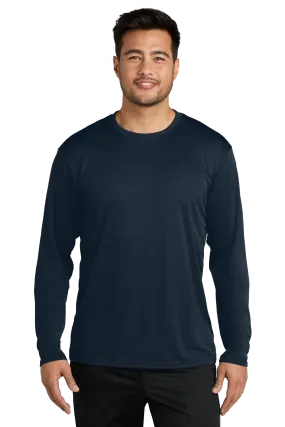 Port & Company® Long Sleeve Performance Tee - Deep Navy