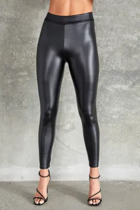 Premium Fleece Faux Leather Leggings