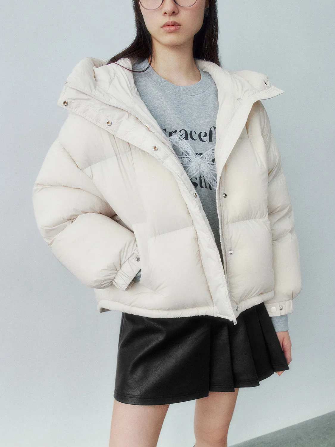 Quilted Down Loose Puffer Jackets