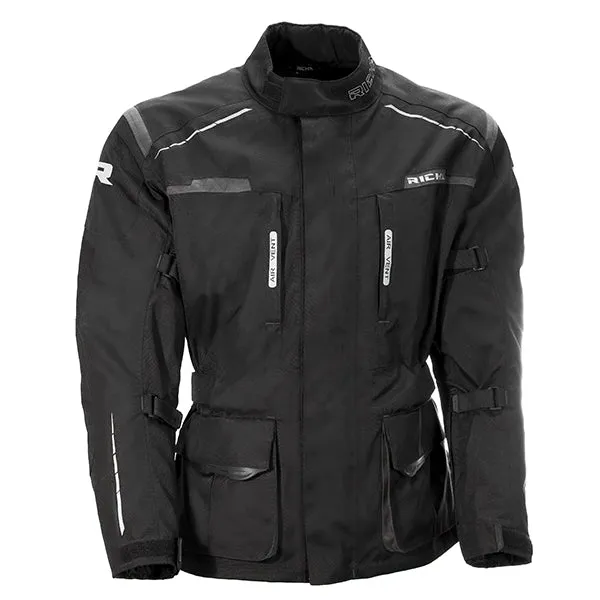 Richa Axel Textile Motorcycle Jacket - Black / Grey