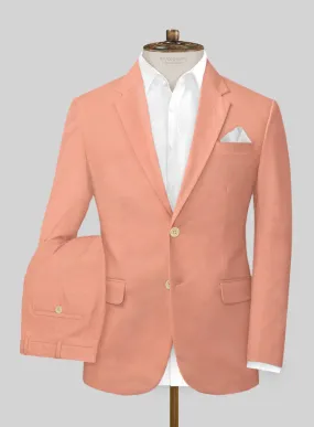 Scabal Peach Cotton Stretch Suit