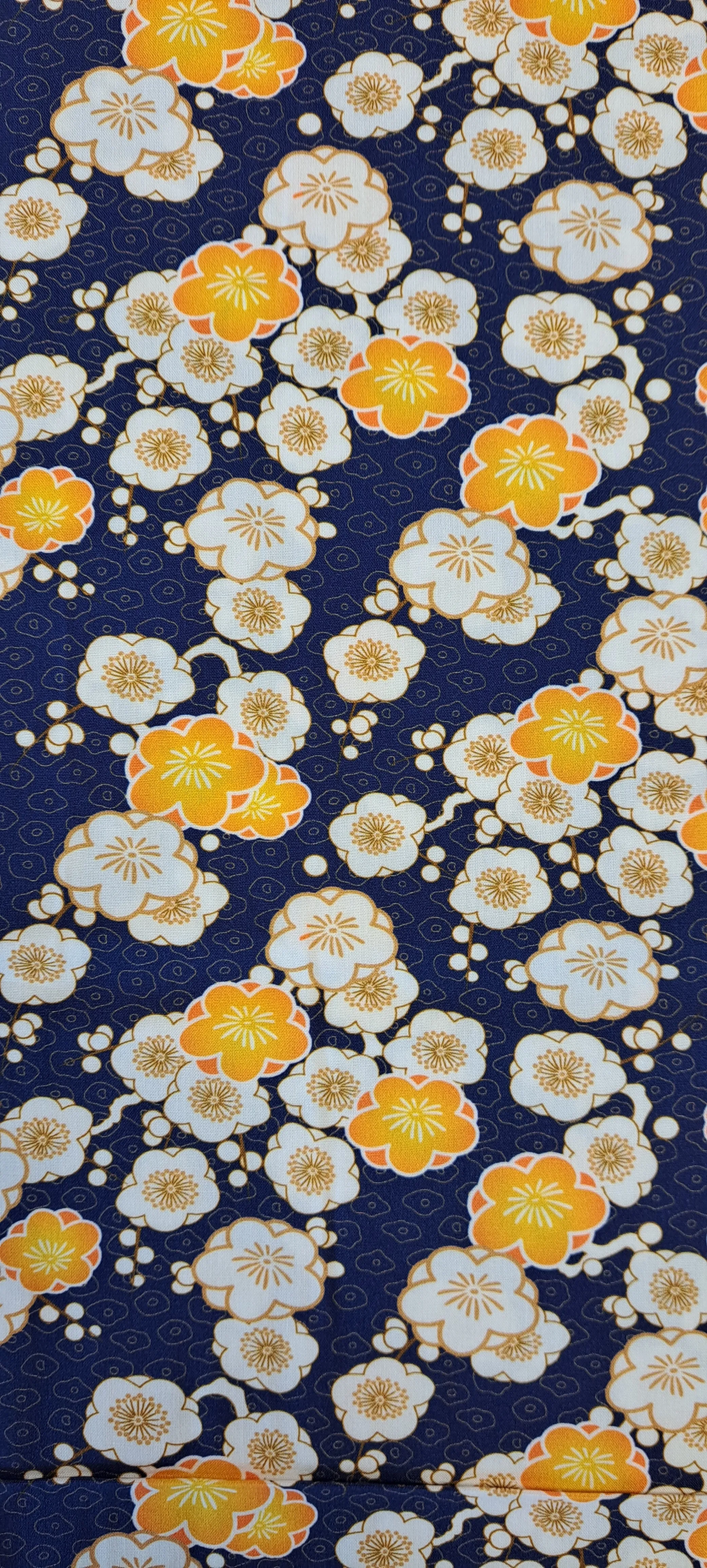 Serenity in Japan - Ume Navy Viscose Print