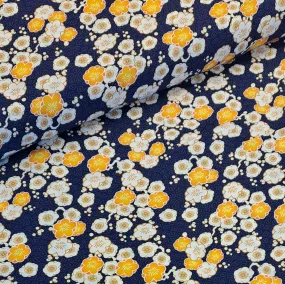 Serenity in Japan - Ume Navy Viscose Print