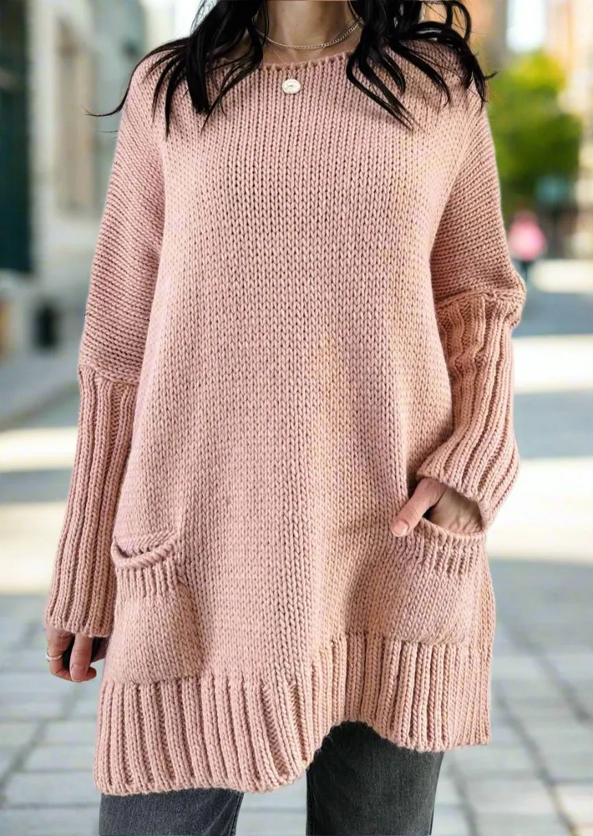 SNUGGLE UP CHUNKY KNIT SWEATER