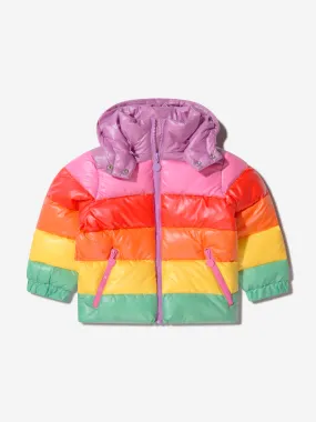 Stella McCartney Girls Rainbow Puffer Coat