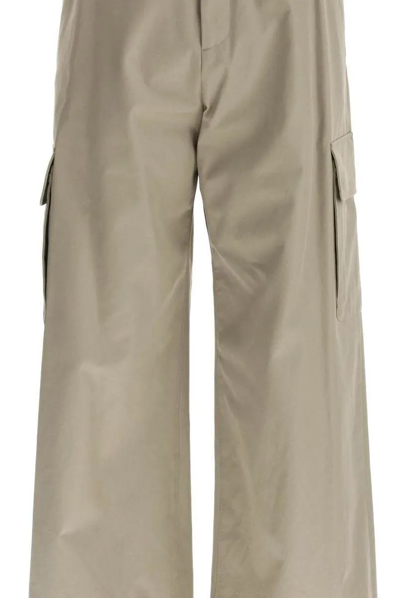 WIDE-LEGGED CARGO PANTS WITH AMPLE LEG