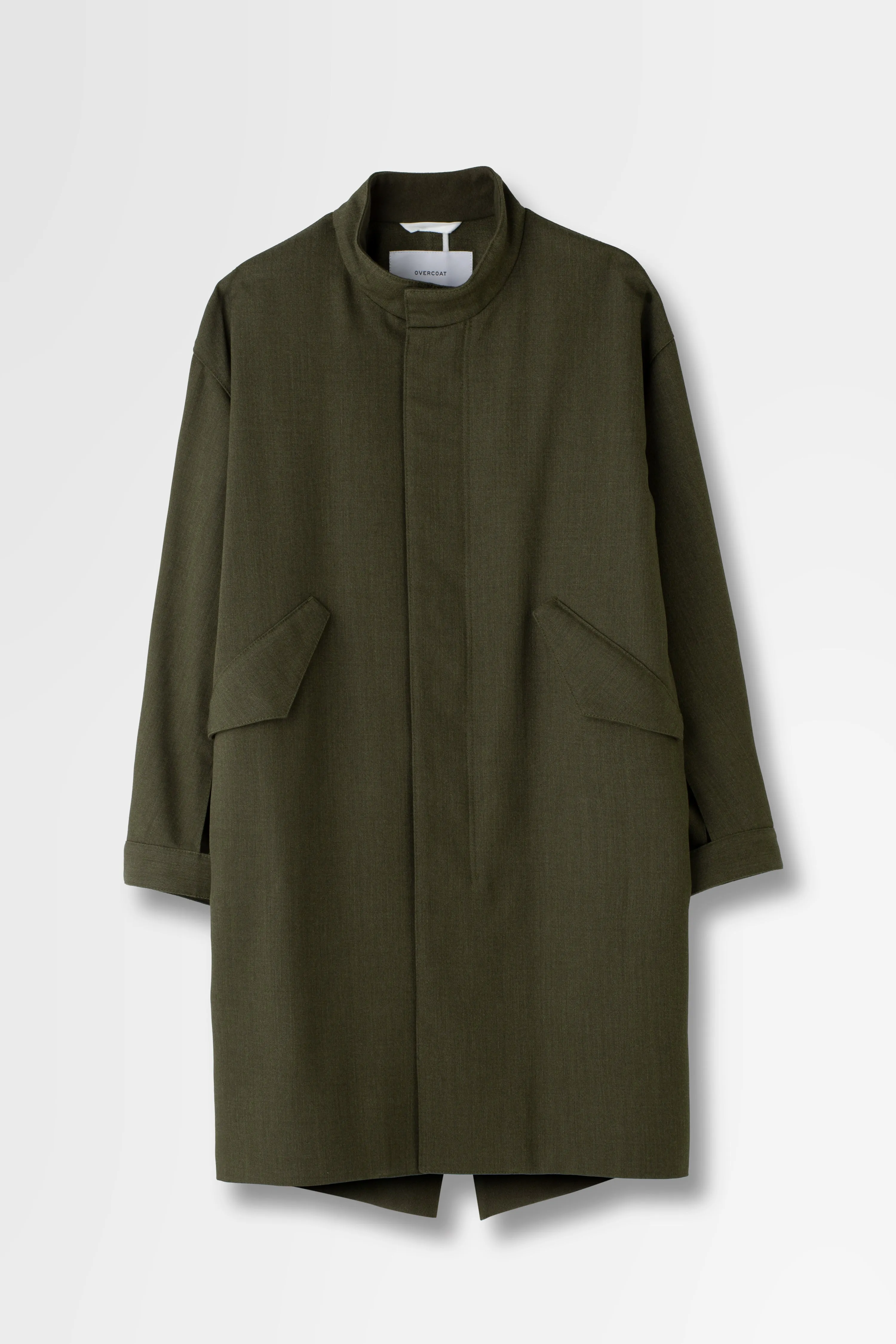 Wool Serge Mods Coat in Khaki