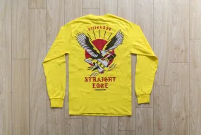 XIIICurse Straight Edge Long Sleeve Tee in Yellow