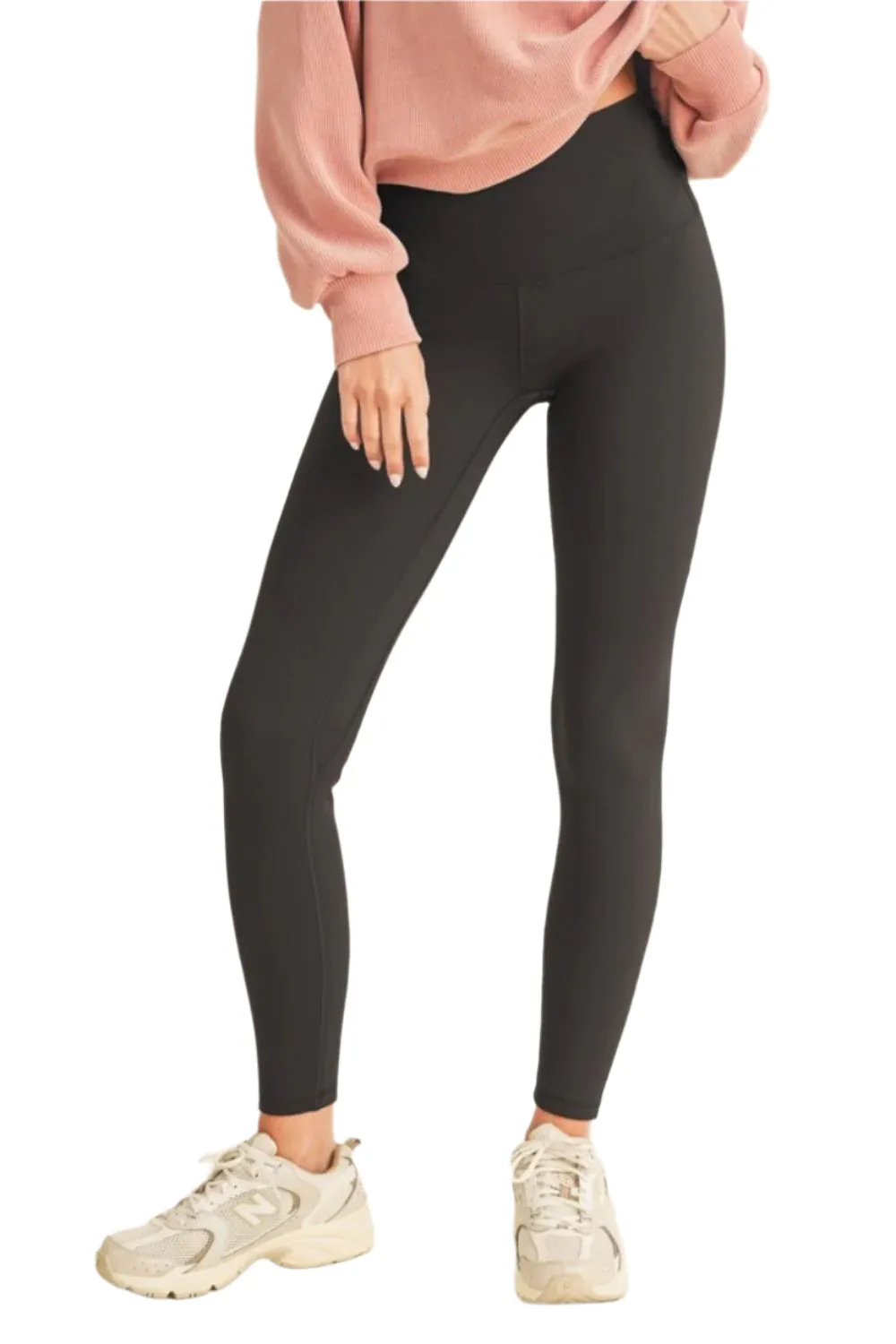 Yelete Full Size Fleece Lined High Waisted Leggings