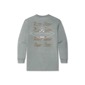 Youth SEAWASH™ Tee - Decoy Stamp - Long Sleeve